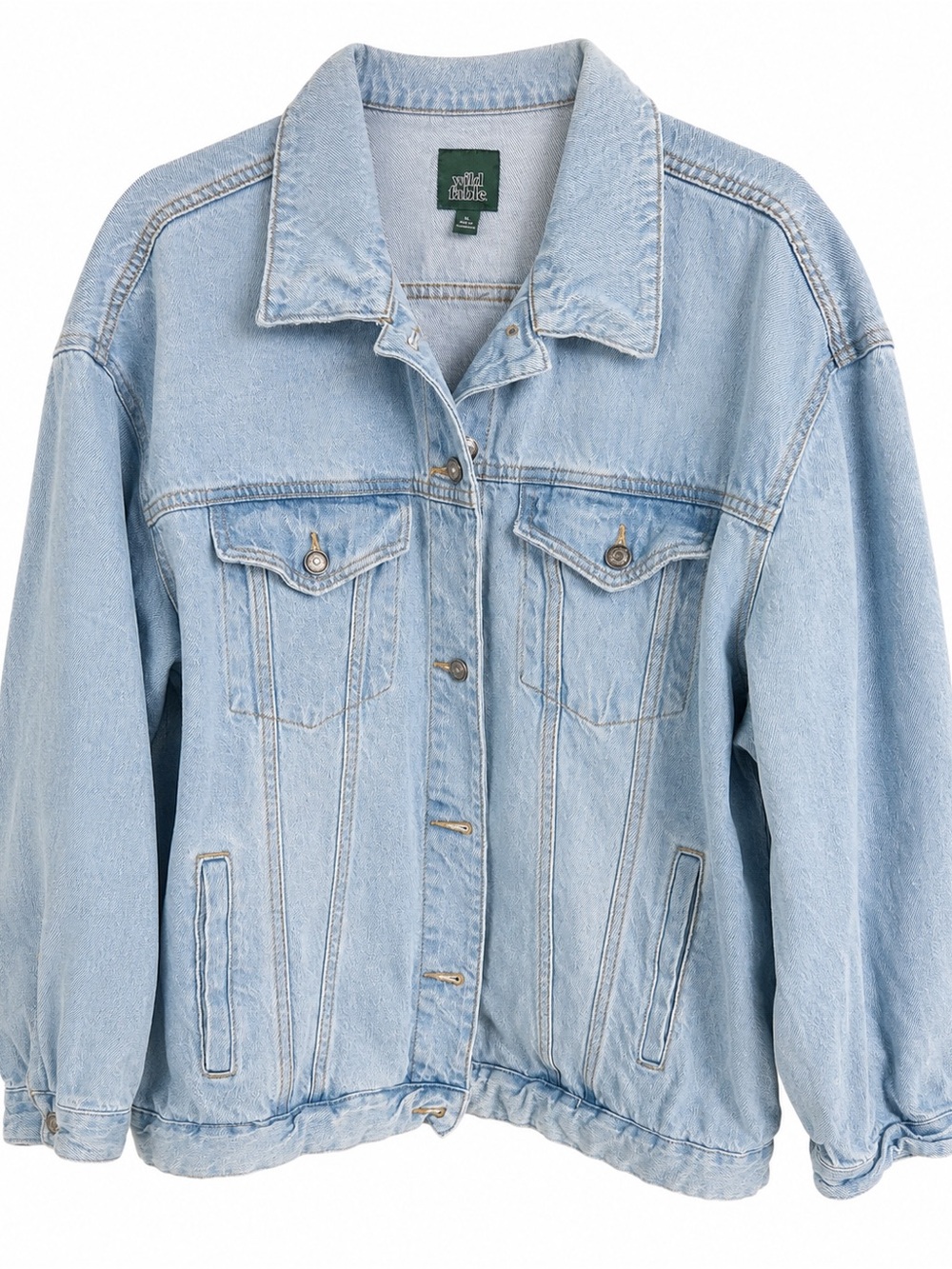 wild fable Light Blue Relaxed Denim Jacket